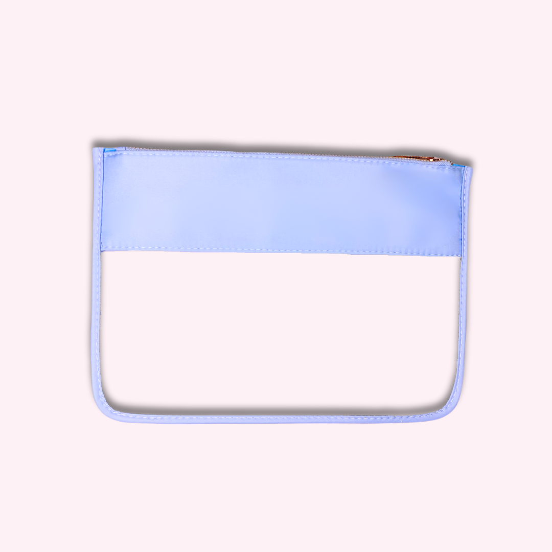 Sky Blue Clear Front Pouch