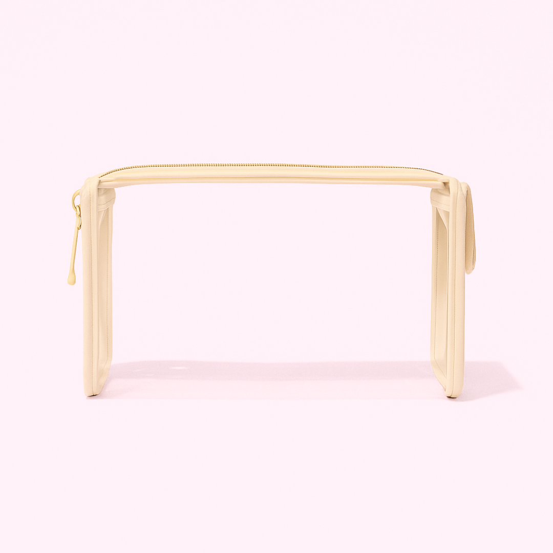 Cream Clear Beauty Bag