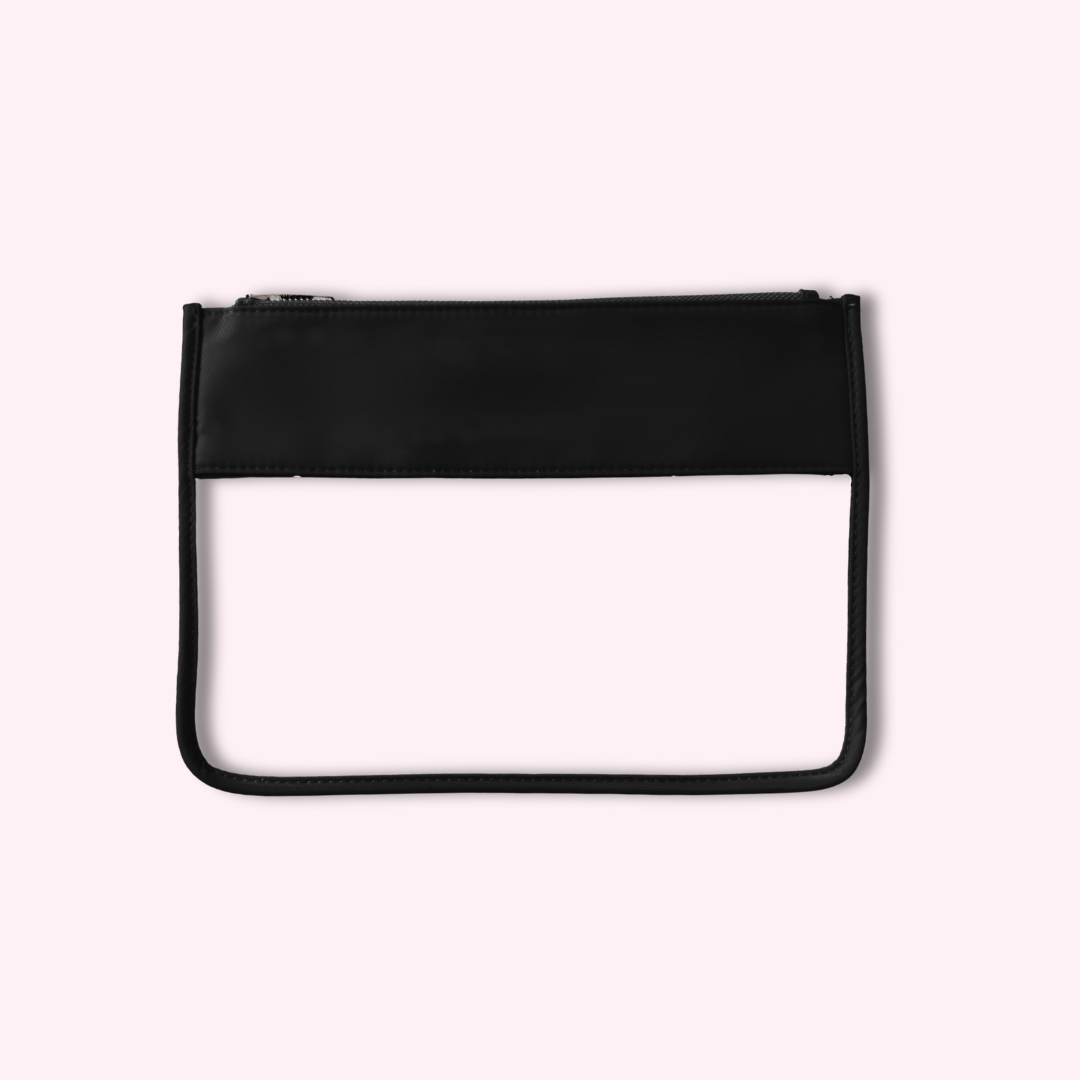 Black Clear Front Pouch