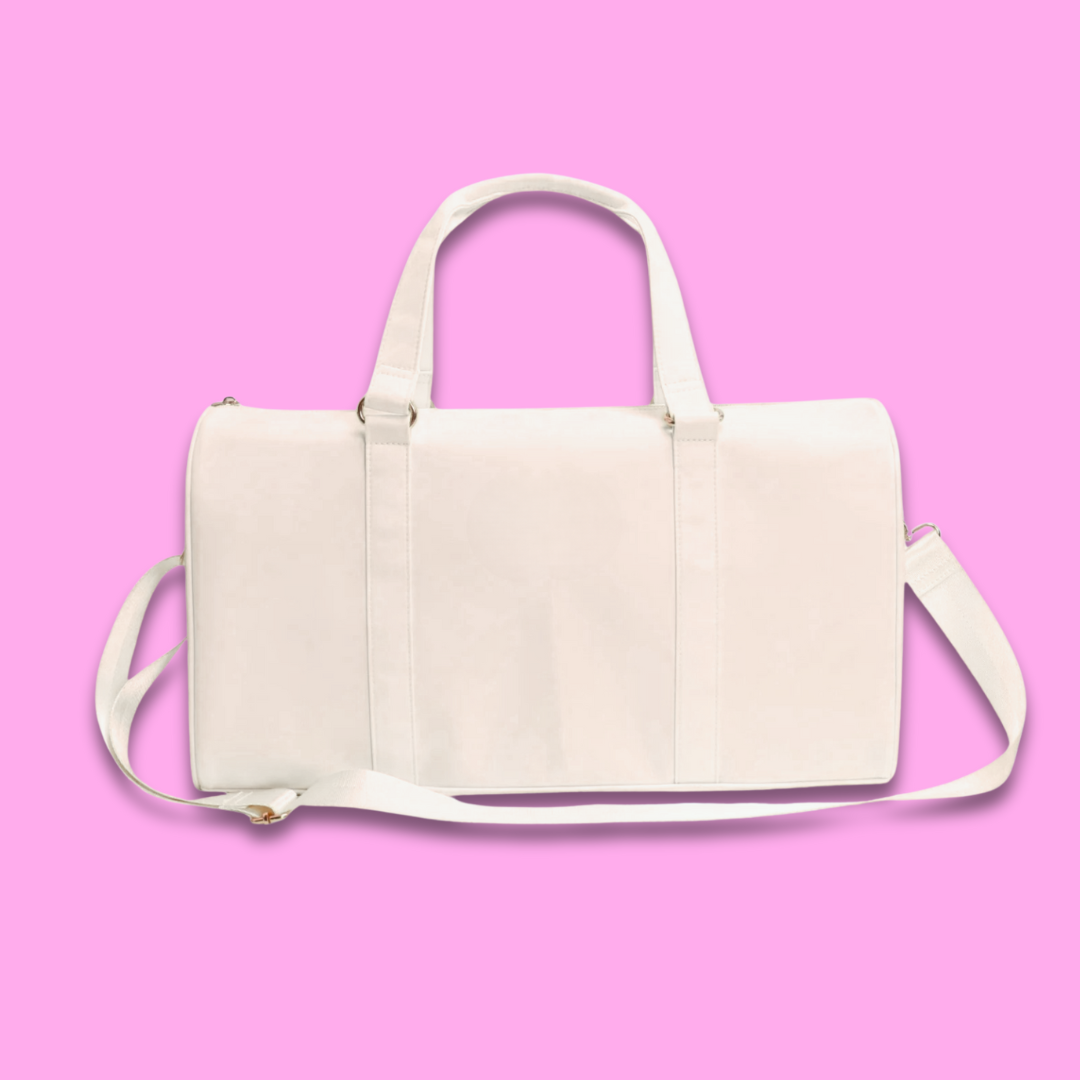 Cream Duffle Bag