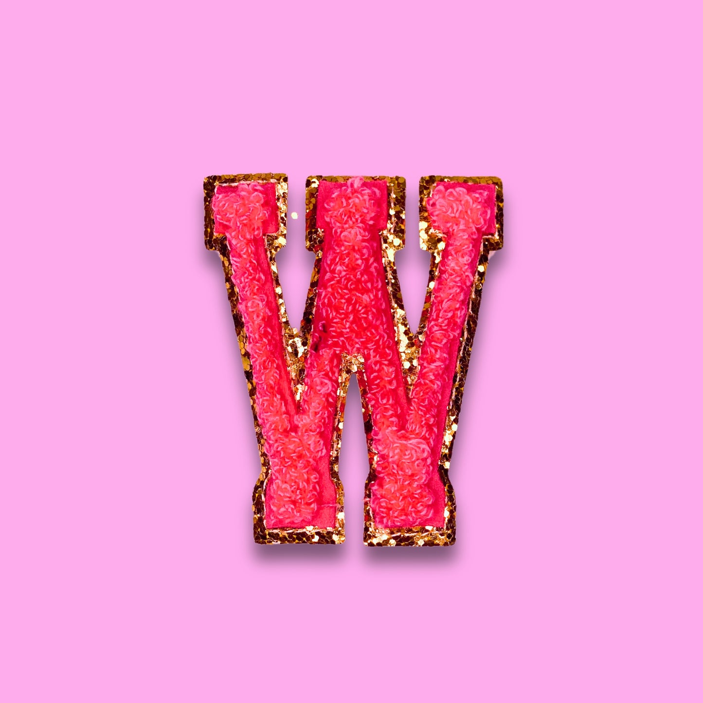 W - Letter Patch - Grace Rose