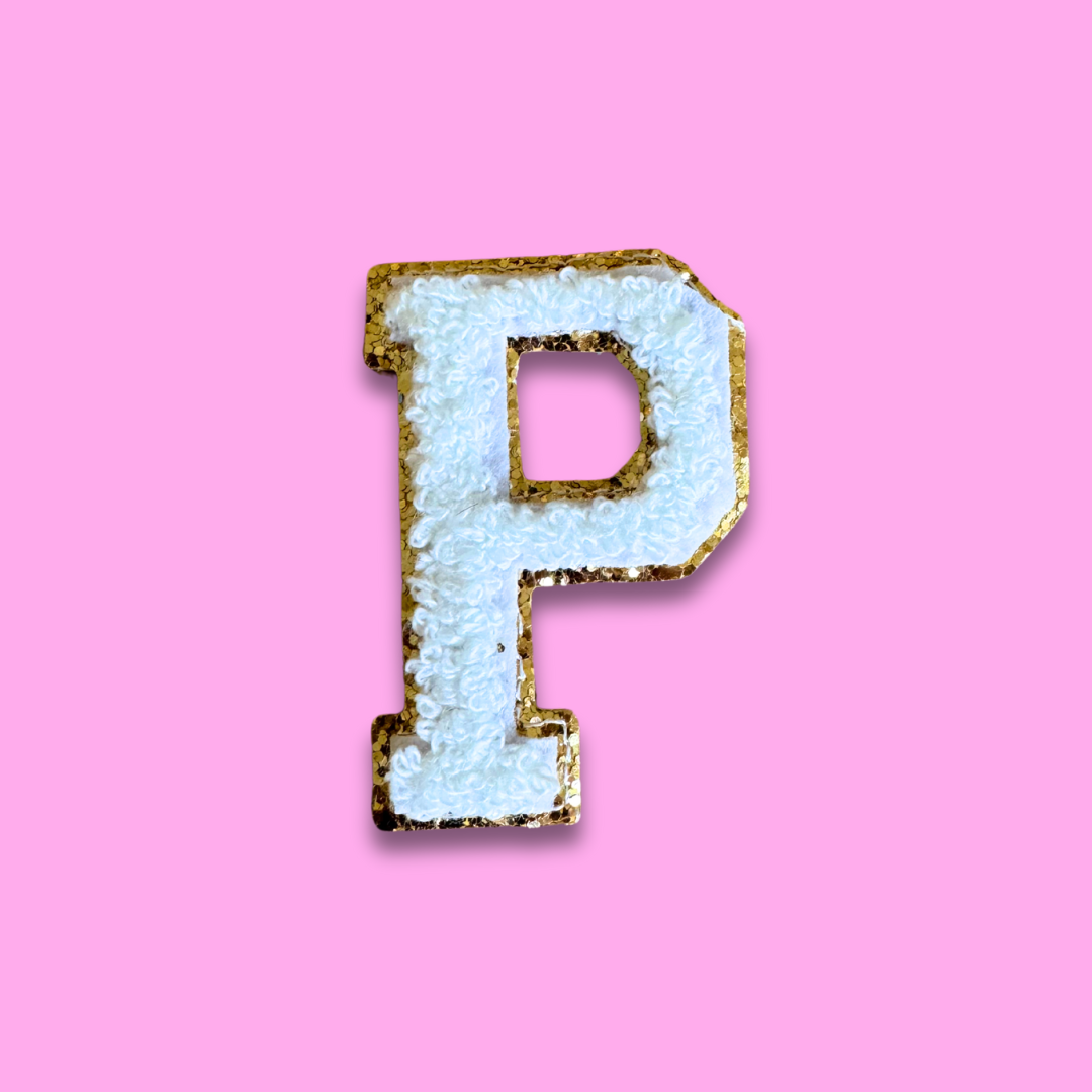P - Letter Patch - Grace Rose