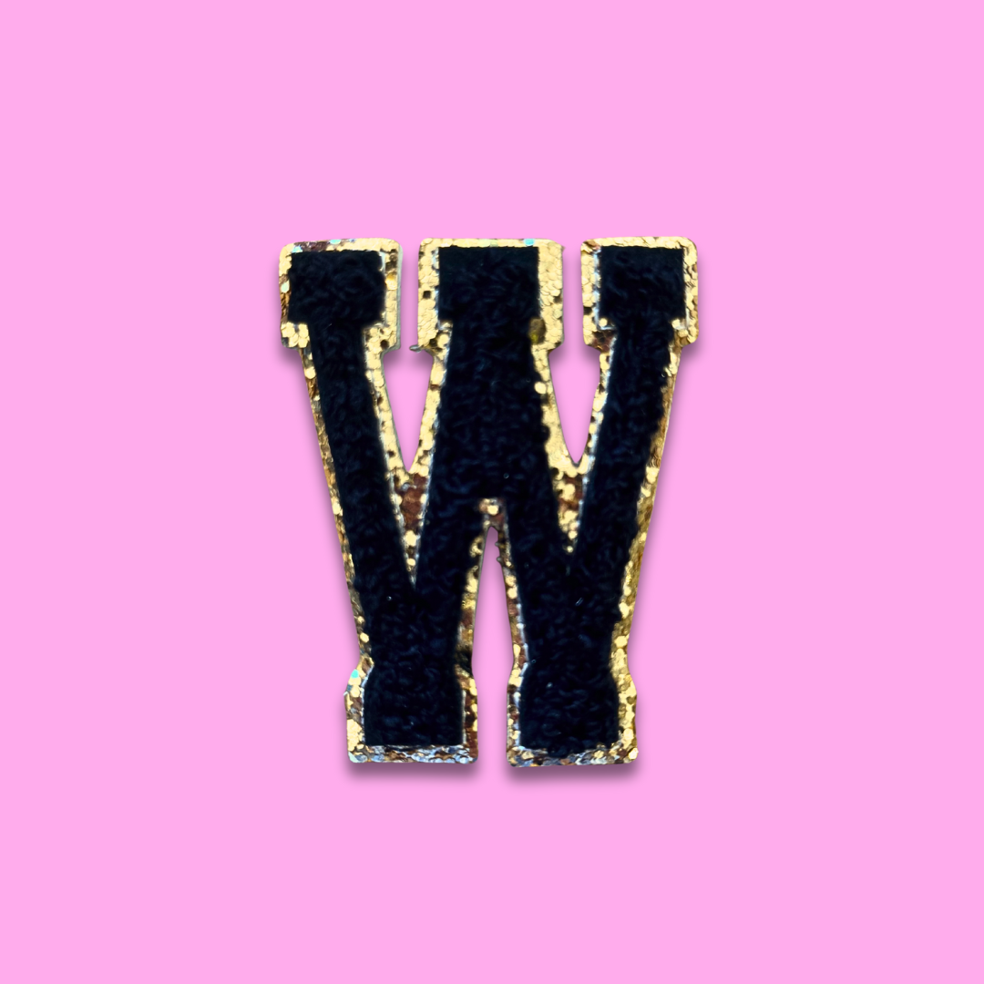 W - Letter Patch - Grace Rose