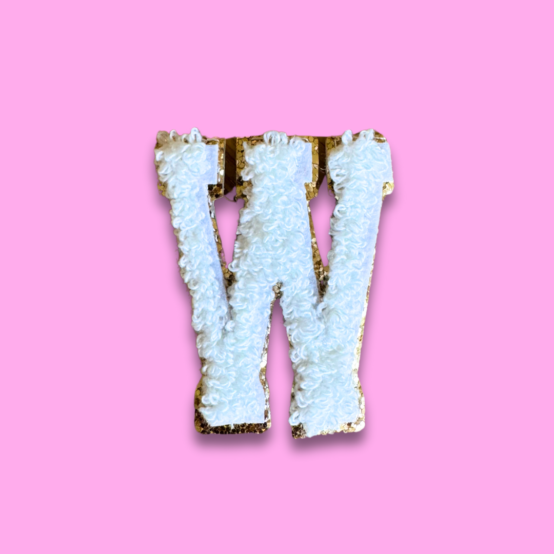 W - Letter Patch - Grace Rose