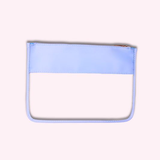 Sky Blue Clear Front Pouch