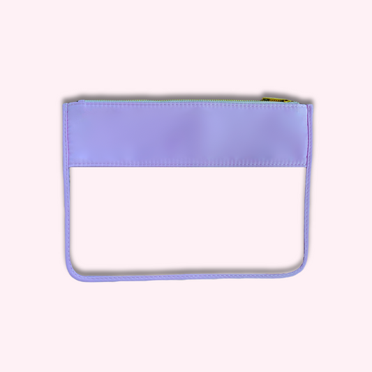 Lavender Clear Front Pouch