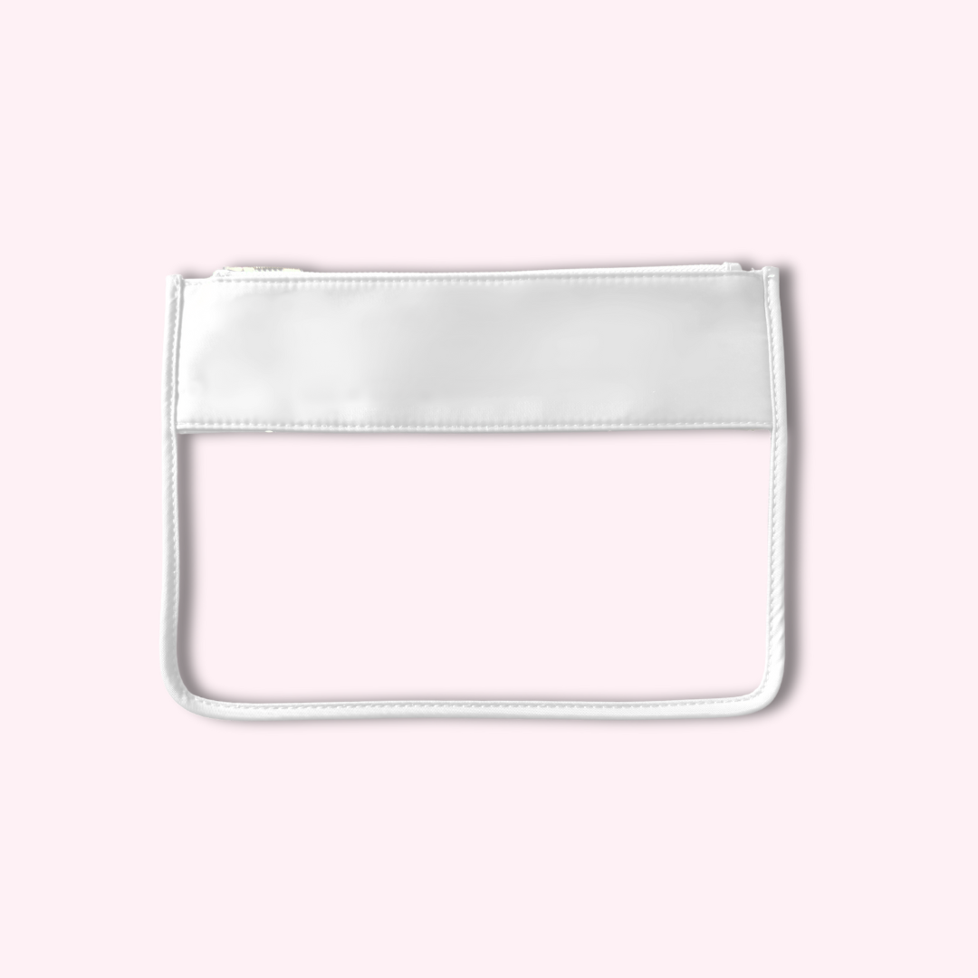 White Clear Front Pouch