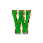 W - Letter Patch