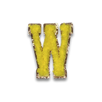 W - Letter Patch