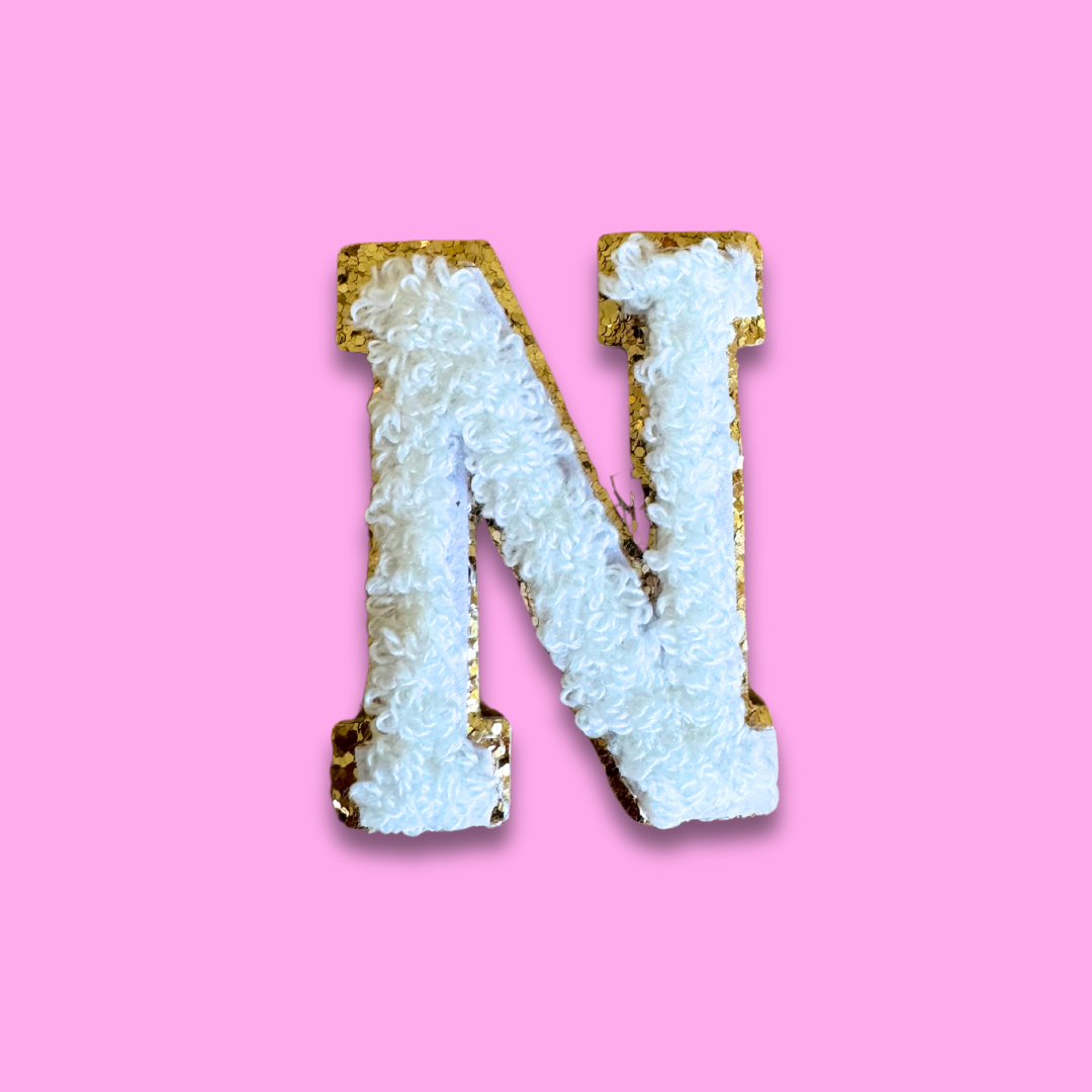 N - Letter Patch - Grace Rose