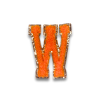 W - Letter Patch