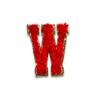 W - Letter Patch